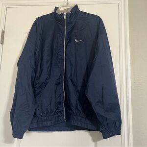 VINTAGE Nike Men's Navy Windbreaker Jacket